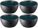 Bitz Snackschale 12 cm, 4 Stück, Schwarz/Grün