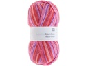 Rico Design Wolle Bamboo für Socken 4-fädig, 100 g, Rot; Lila