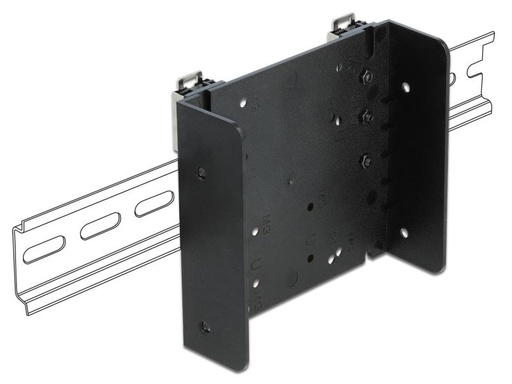 [90124075 996202] Delock Hutschienen Montagekit für Entwicklerboards