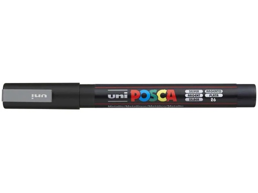 [90124325 779928] Uni Permanent-Marker POSCA 0.9-1.3 mm Silber