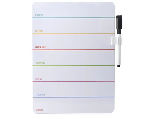 [90124441 1124757] Kikkerland Whiteboard Dry Erase  x , Mehrfarbig