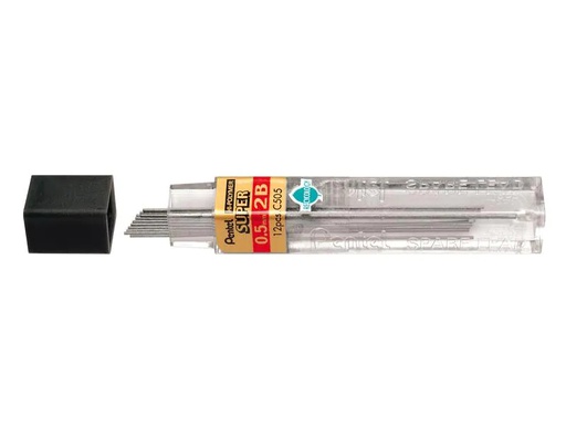 [90012442 1187848] pentel Schreibmine Hi-Polymer Super 0.5 mm, 2B