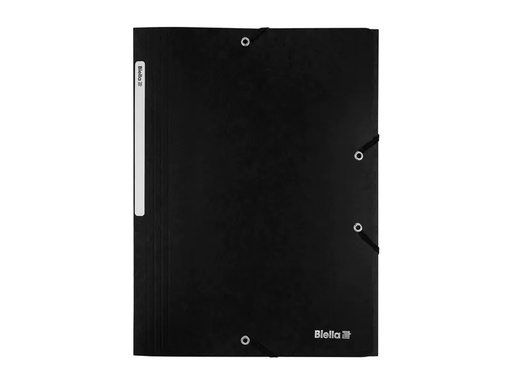[90124731 555688] Biella Gummibandmappe A4 Schwarz