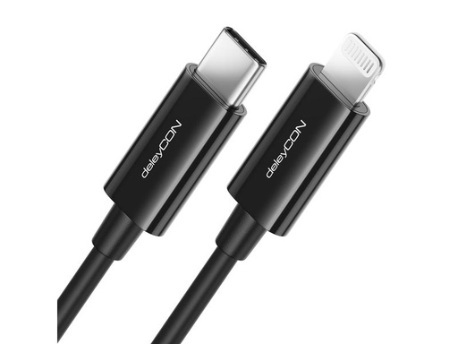 [90124744 1114920] deleyCON USB 2.0-Kabel  USB C - Lightning 1 m