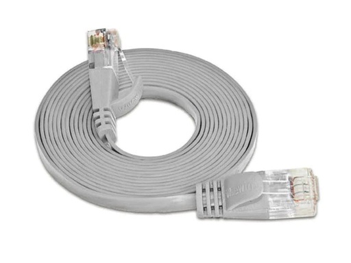 [90124811 314612] SLIM Slimpatchkabel RJ-45 - RJ-45, Cat 6, UTP, 25 m, Grau