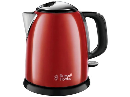 [90124827 924881] Russell Hobbs Wasserkocher 24992-70 Colours Plus 1 l, Rot/Schwarz
