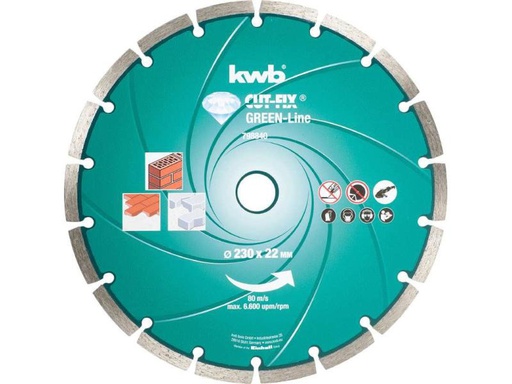 [90124835 492700] kwb Trennscheibe Green-Line Diamant 230 mm