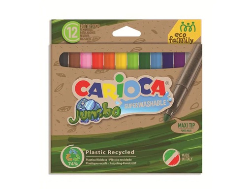 [90001225 1170271] Carioca Eco E-12 Maxi 12 Stück, Mehrfarbig