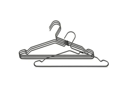 [90124972 823706] Brabantia Kleiderbügel Linn 4 Stück, Schwarz