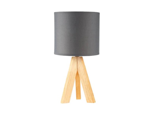 [90012484 1131668] Pauleen Tischleuchte Woody Love 1x E14 Grau/Holz