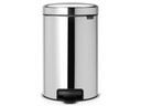 Brabantia Treteimer NewIcon 12 l, Brilliant Steel