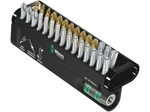 [90125191 770058] Wera Bit-Set Bit-Check 30 Wood 1 30-teilig