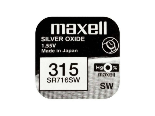 [90125413 920130] Maxell Europe LTD. Knopfzelle SR716SW 10 Stück