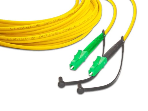 [90125505 1159792] Lightwin LWL-Patchkabel LC/APC-LC/APC, Singlemode, Simplex, 0.5m