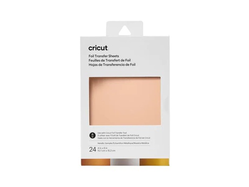 [90125513 1114258] Cricut Transferfolie 10.1 x 15.2 cm, Metallic, 24 Blatt