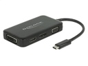 Delock Multiadapter 63929 USB-C – DP/DVI-D/HDMI/VGA