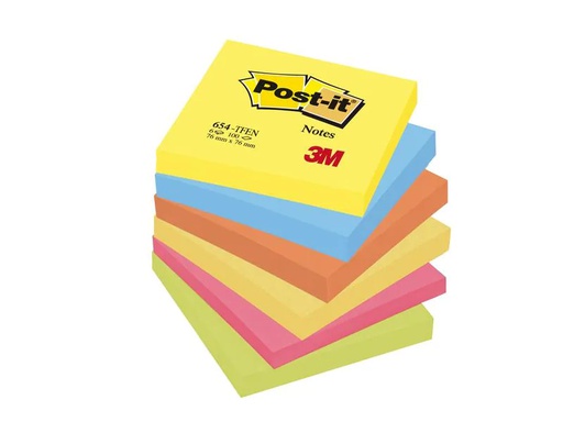 [90125575 298140] Post-it Notizzettel Post-it 7,6 x 7,6 cm Farbig