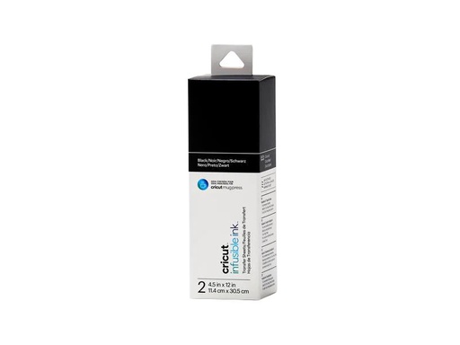 [90125596 1186387] Cricut Aufbügelfolie Joy Infusible Ink 2 Stück, Schwarz