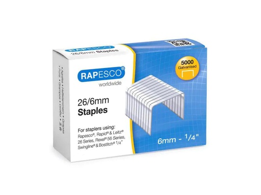 [90125846 928346] Rapesco Heftklammer 26/6 5000 Stück