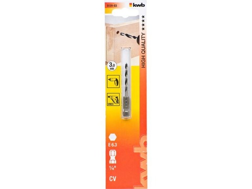 [90125854 492312] kwb Holzbohrer 1/4 3 mm