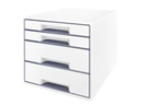 Leitz Schubladenbox Wow Cube 4 Weiss