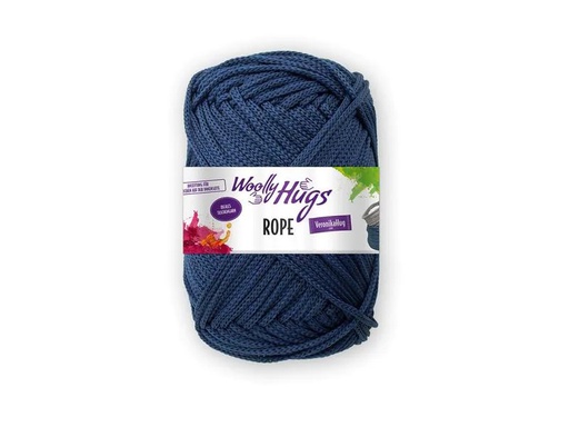 [90126384 1166560] Wolly Hugs Wolle Makramee Rope 200 g, Marineblau