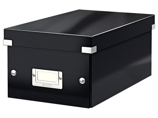 [90126461 370043] Leitz Aufbewahrungsbox 20 DVD-Hüllen, Schwarz