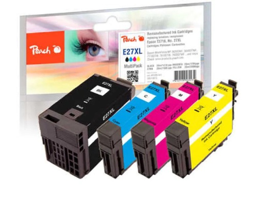 [90126538 1142577] Peach Tinte Epson T2715, No 27XL BK, C, M, Y