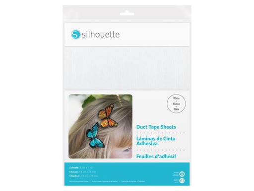 [90126553 471828] Silhouette Bastelpapier Klebetape Weiss