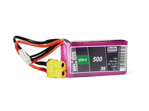 [90126749 1017030] Hacker RC-Akku LiPo 500 mAh 11.1 V 25C TopFuel ECO-X