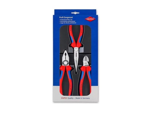 [90126829 916963] Knipex Zangen-Set 3-teilig, vollverchromt