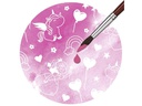 URSUS Zauberpapier 250 g/m2 10 Blatt, Weiss, Einhorn