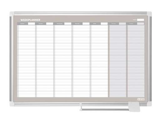 [90126992 267634] Bi-Office Magnethaftendes Whiteboard 60 cm x 90 cm, Weiss