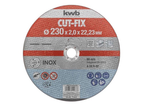 [90127119 492635] kwb Trennscheibe CUT-FIX, Metall Ø 230 mm
