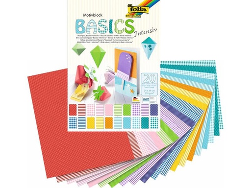 [90127222 546763] Folia Motivblock Basics Intensiv Mehrfarbig