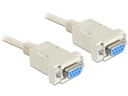 Delock Anschlusskabel RS-232 - RS-232 DB9 (f-f) Nullmodem 1.8 m
