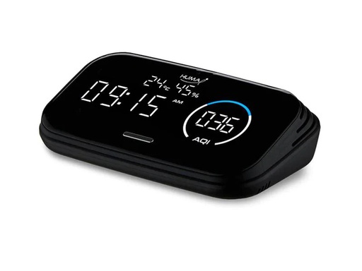 [90127400 1131539] Humatech Luftgütemonitor Huma-i HI-300 Schwarz