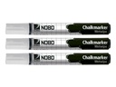 Nobo Whiteboard-Marker 3 Stück Weiss