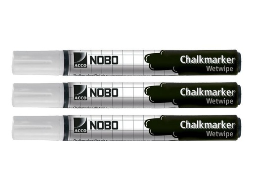 [90127620 279310] Nobo Whiteboard-Marker 3 Stück Weiss