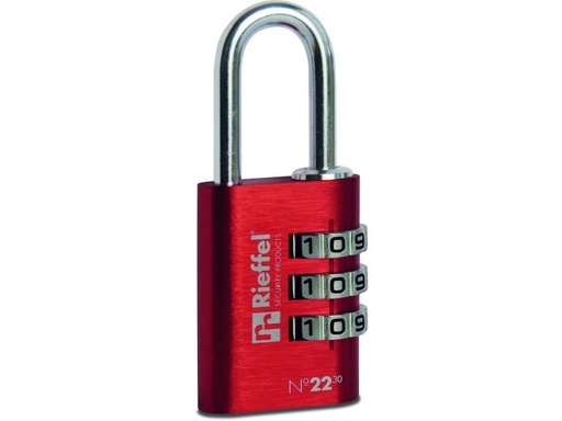 [90127622 915950] Rieffel Zahlenschloss Nr. 22/30 Rot