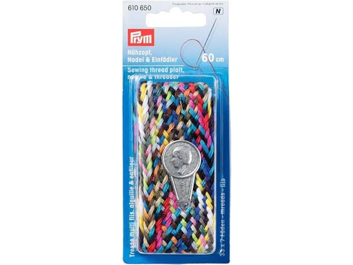 [90127694 1088129] Prym Einfädler + Nadel 60 cm, Nähzopf