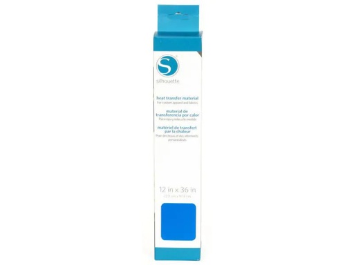 [90127806 346385] Silhouette Aufbügelfolie 30.5 cm x 90 cm Blau, glatt