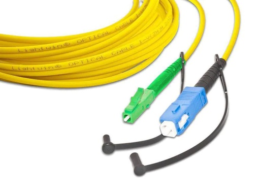 [90127814 189058] Lightwin LWL-Patchkabel LC/APC-SC, Singlemode, Simplex, 0.5m