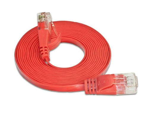 [90127886 314670] SLIM Slimpatchkabel RJ-45 - RJ-45, Cat 6, UTP, 0.25 m, Rot