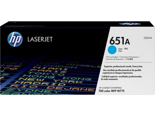 [90127909 232944] HP Toner Nr. 651A (CE341A) Cyan