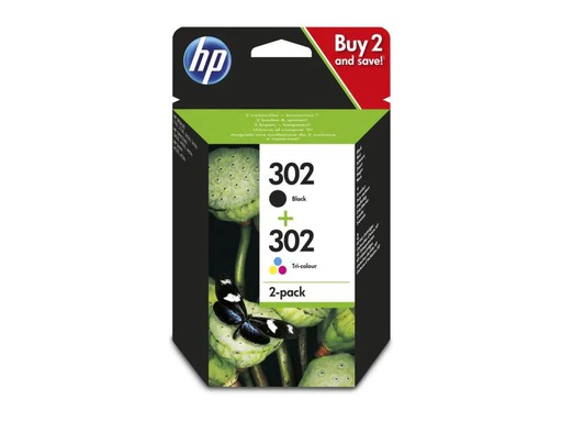 [90128035 512063] HP Combopack Nr. 302 (Tinte X4D37AE) C/M/Y/BK