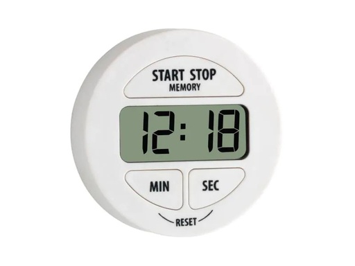 [90128169 871462] TFA Dostmann Timer Digital mit Stoppuhr, Weiss