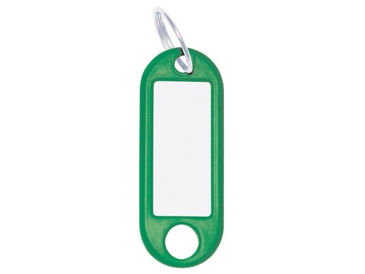 [90128205 1022684] WEDO Schlüsselanhänger 18 mm mit Ring, Grün, 100 Stück