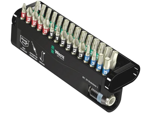 [90128401 770081] Wera Bit-Set Bit-Check 30 Stainless 1 30-teilig