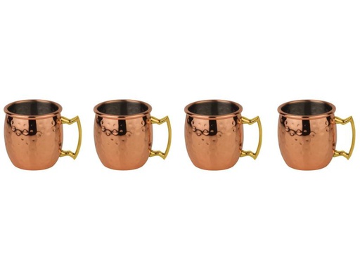 [90128491 999791] Paderno Shotbecher Moscow Mule Mini 60 ml, 4 Stück, Kupfer